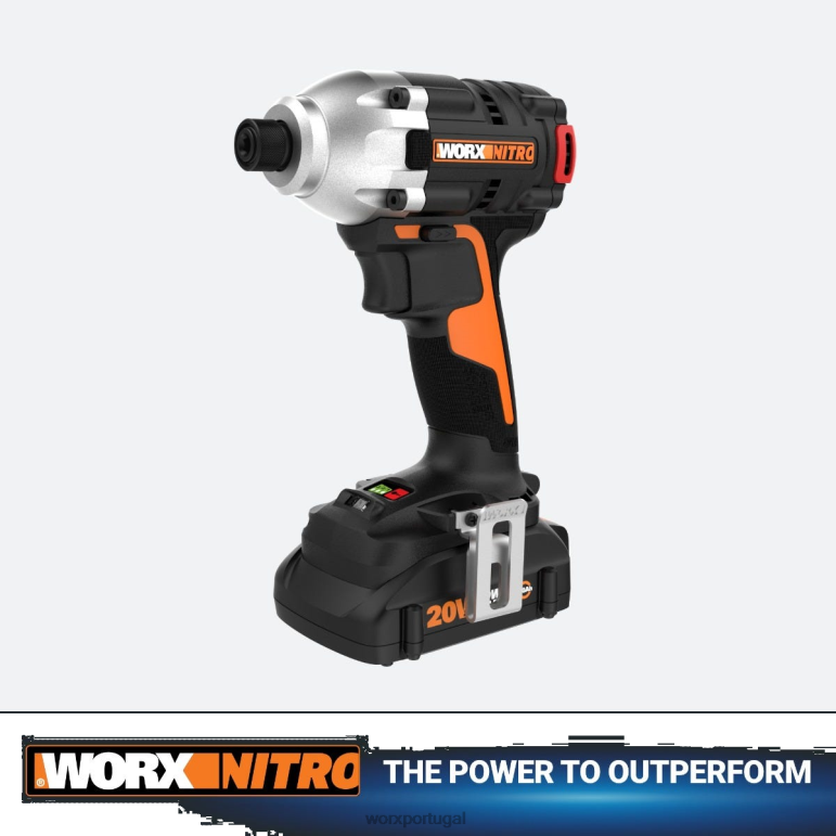 ferramentas elétricas Chave de impacto sem fio nitro 20v power share de 3 velocidades com motor sem escova - somente ferramenta WORX 66DHN115