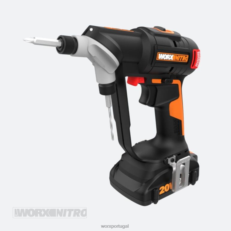 ferramentas elétricas chave de fenda sem escova nitro 20v 2.0 Furadeira e chave sem fio 2 em 1 (somente ferramenta) WORX 66DHN110