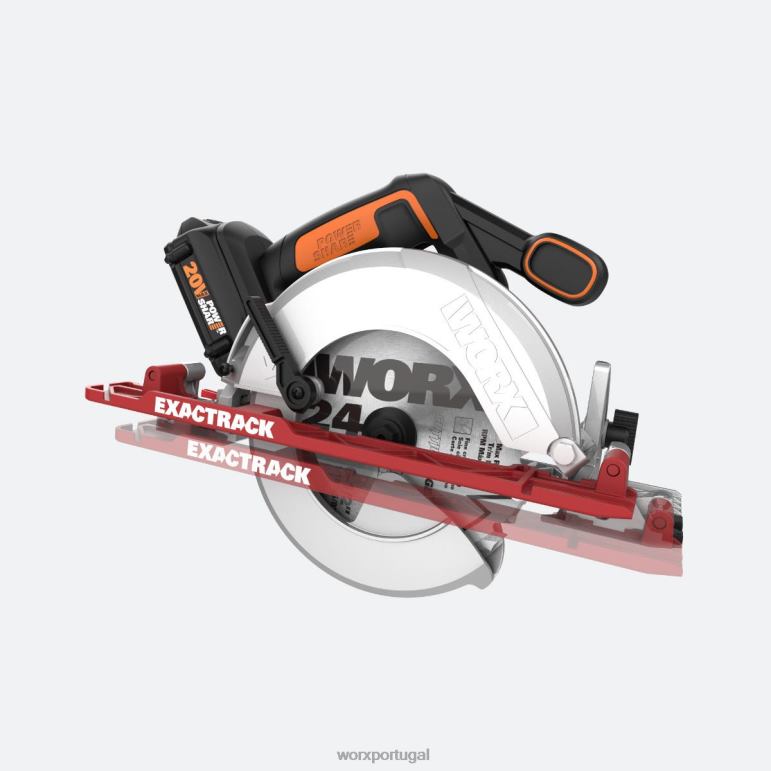 ferramentas elétricas Serra circular power share exactrack 6-1/2'' de 20 V - somente ferramenta WORX 66DHN139