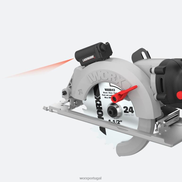 ferramentas elétricas Serra de 6,5 A Serra circular compacta com fio de 4,5'' WORX 66DHN130