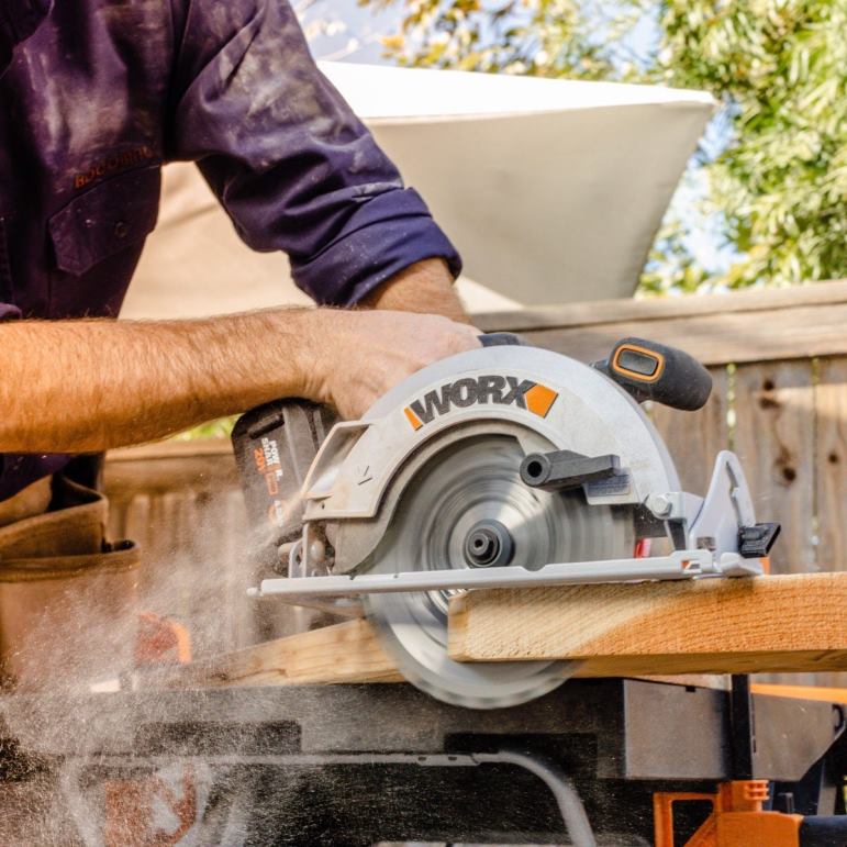 ferramentas elétricas nitro 20v power share 7,25 '' serra circular sem fio com motor sem escova WORX 66DHN133