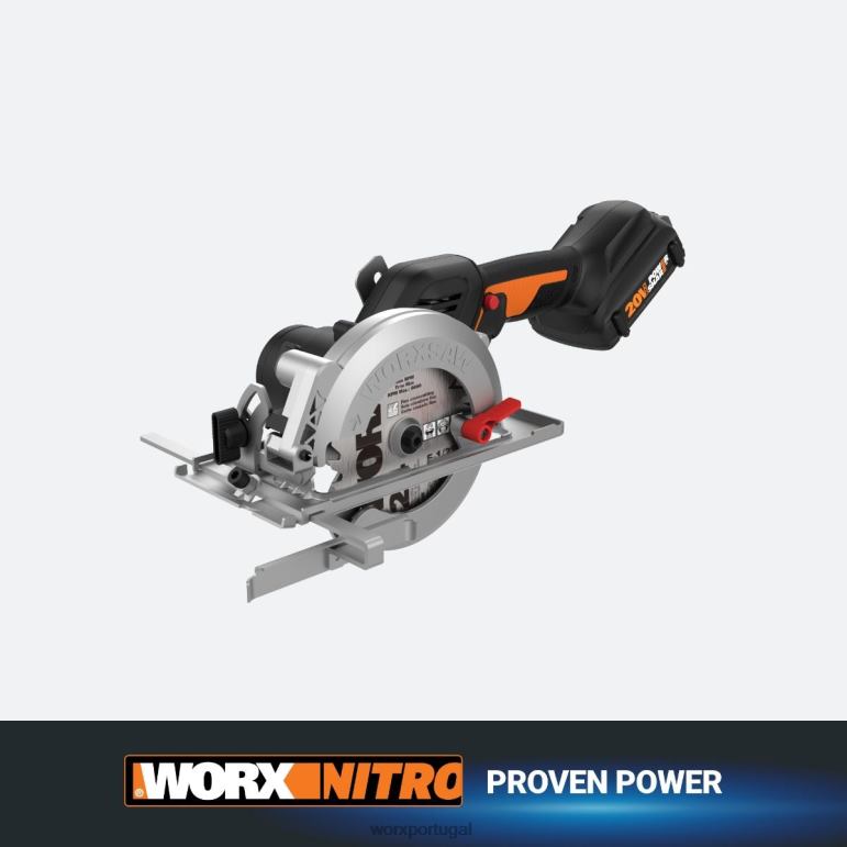 ferramentas elétricas serra elétrica nitro 20v serra circular compacta sem fio de 4,5 '' com motor sem escova - somente ferramenta WORX 66DHN142