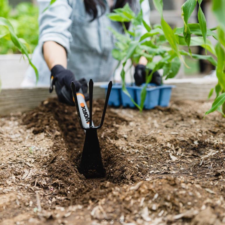 ferramentas de jardim Combinação de cultivador de enxada de jardim manual 2 em 1 WORX 66DHN53