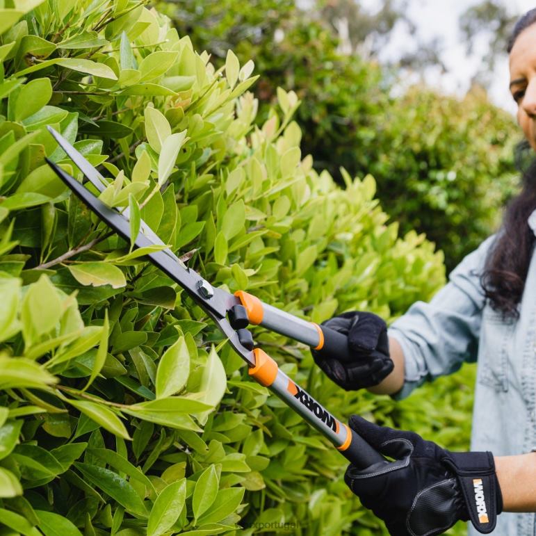 ferramentas de jardim Tesoura para sebes com lâmina de aço 9'' WORX 66DHN46