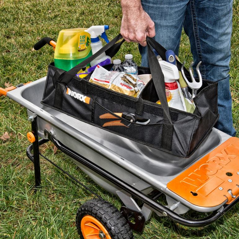 ferramentas de jardim organizador de banheira para carrinho de mão aerocart WORX 66DHN45