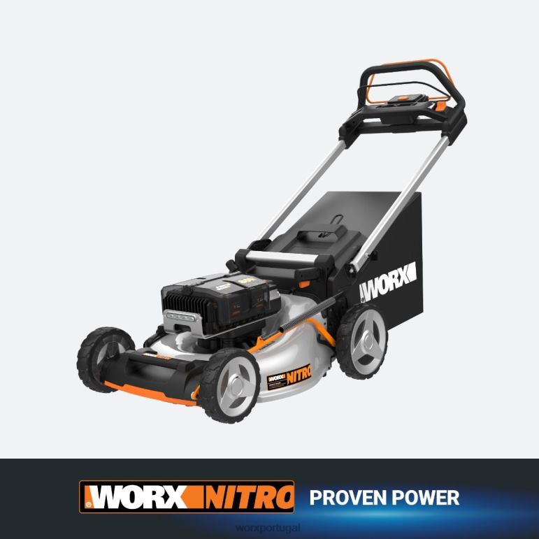 ferramentas de jardim Cortador de grama autopropelido sem fio nitro 80v 21 '' com motor sem escova e tração traseira WORX 66DHN59