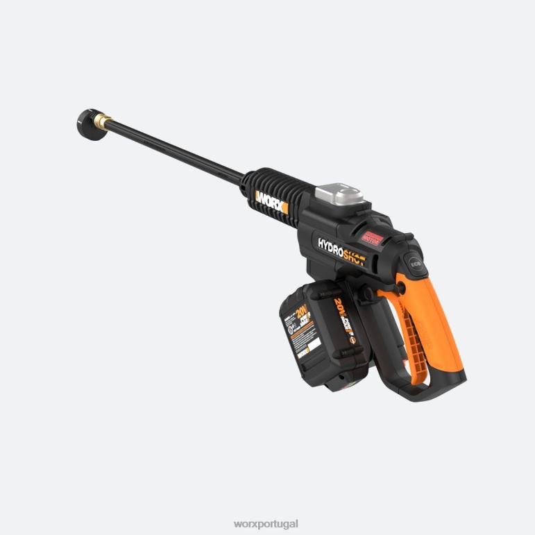 ferramentas de jardim Limpador de energia portátil Hydroshot de compartilhamento de energia de 20 V com acessórios de limpeza e bateria de 4,0 Ah WORX 66DHN23