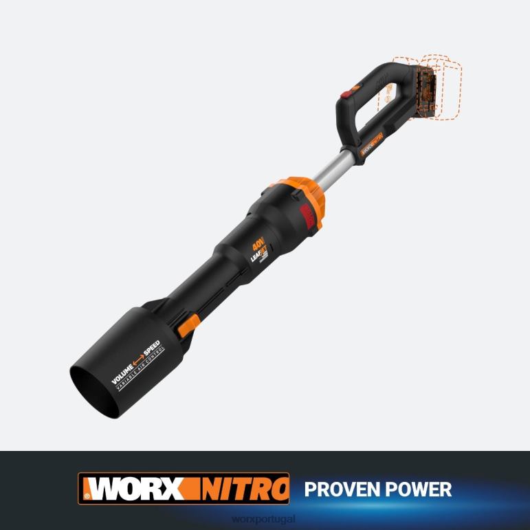 ferramentas de jardim Soprador de folhas sem fio nitro 40v power share pro leafjet com motor sem escova WORX 66DHN25