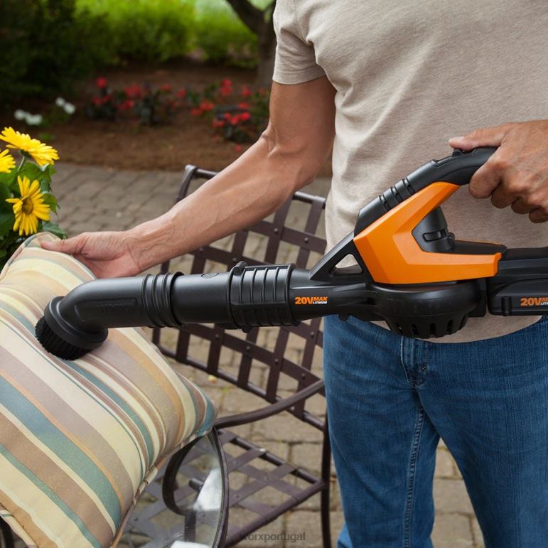 ferramentas de jardim Ventilador / varredor de folhas sem fio para serra elétrica de 20 V WORX 66DHN30